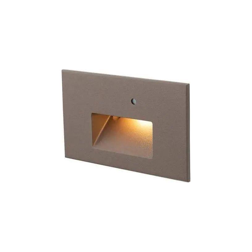 WAC Lighting - Step Light With Photocell Horizontal LED Step and Wall Light - WL-LED102-30-BZ | Montreal Lighting & Hardware