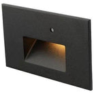 WAC Lighting - Step Light With Photocell Horizontal LED Step and Wall Light - WL-LED102-AM-BK | Montreal Lighting & Hardware