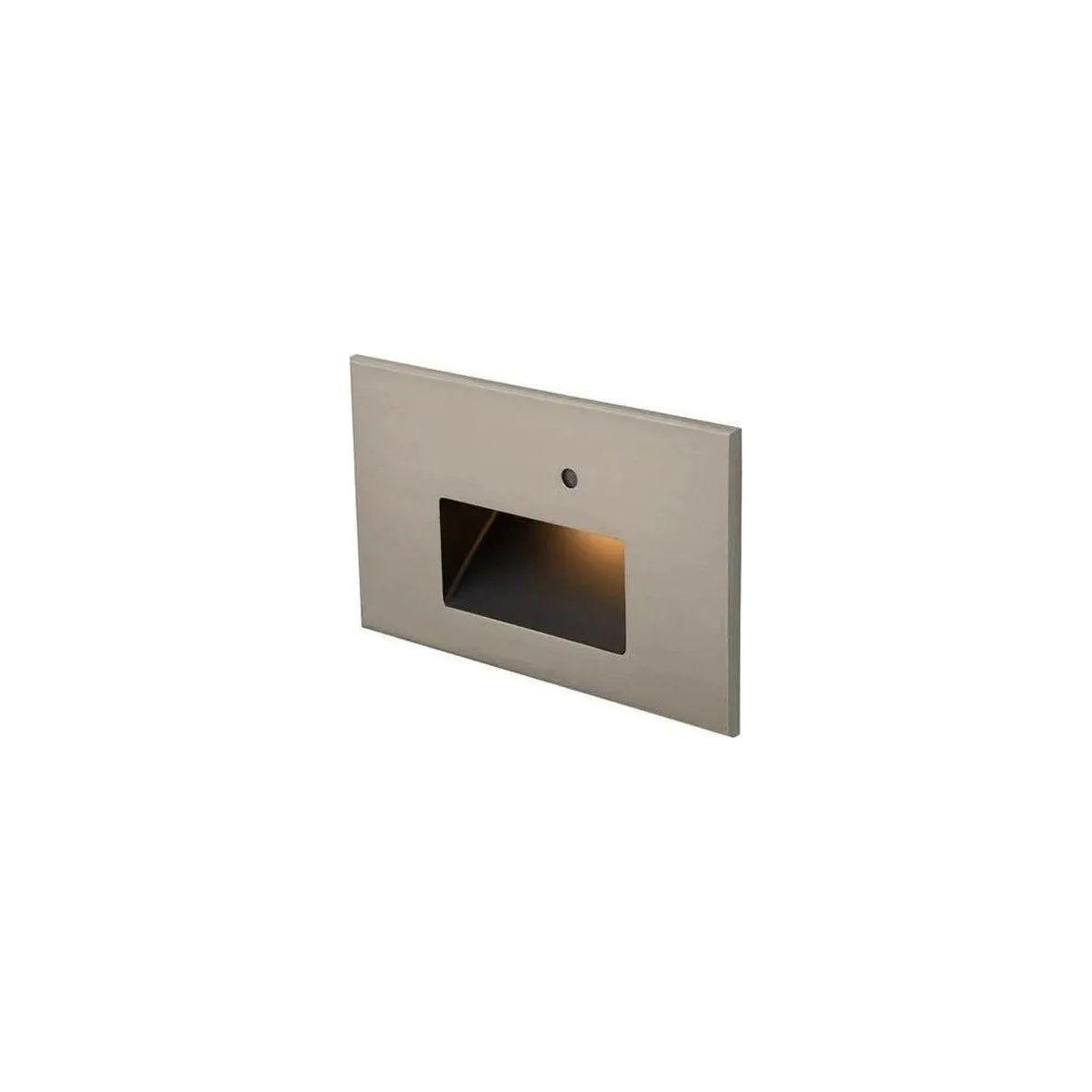 WAC Lighting - Step Light With Photocell Horizontal LED Step and Wall Light - WL-LED102-AM-BN | Montreal Lighting & Hardware