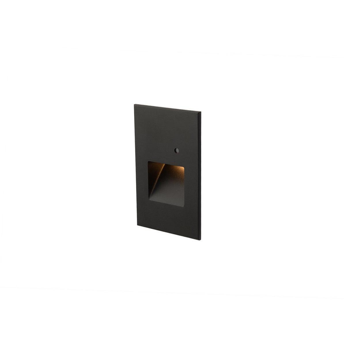 WAC Lighting - Step Light With Photocell Vertical LED Step and Wall Light - WL-LED202-30-BK | Montreal Lighting & Hardware