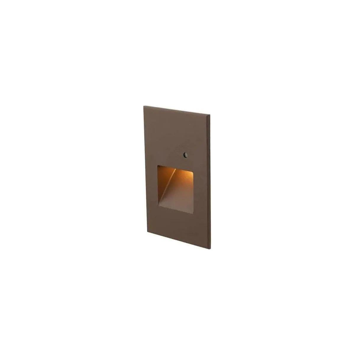 WAC Lighting - Step Light With Photocell Vertical LED Step and Wall Light - WL-LED202-AM-BZ | Montreal Lighting & Hardware