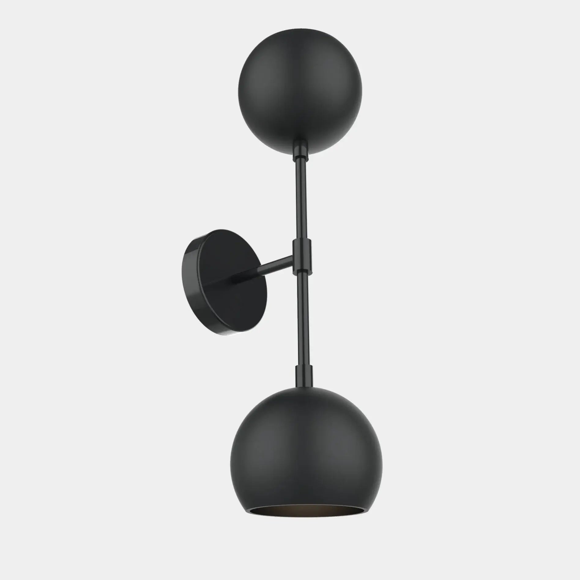 Dounia Home - DH-MISWALSCO-SM-AB - Mishal Wall Sconce - Dual Globe - Antique Brass