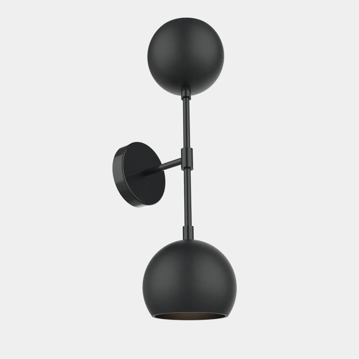 Dounia Home - DH-MISWALSCO-SM-AB - Mishal Wall Sconce - Dual Globe - Antique Brass