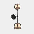 Dounia Home - DH-MISWALSCO-SM-MGM - Mishal Wall Sconce - Dual Globe - Matte Gun Metal