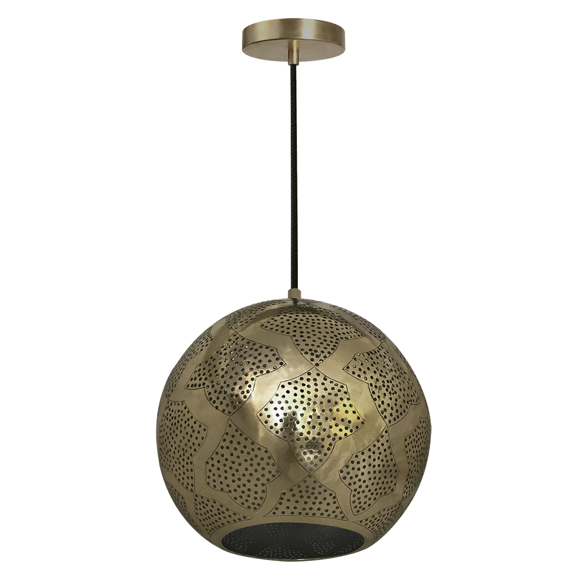 Dounia Home - DH-WARPENLIG-SM-MGM - Warda Pendant Light - Matte Gun Metal