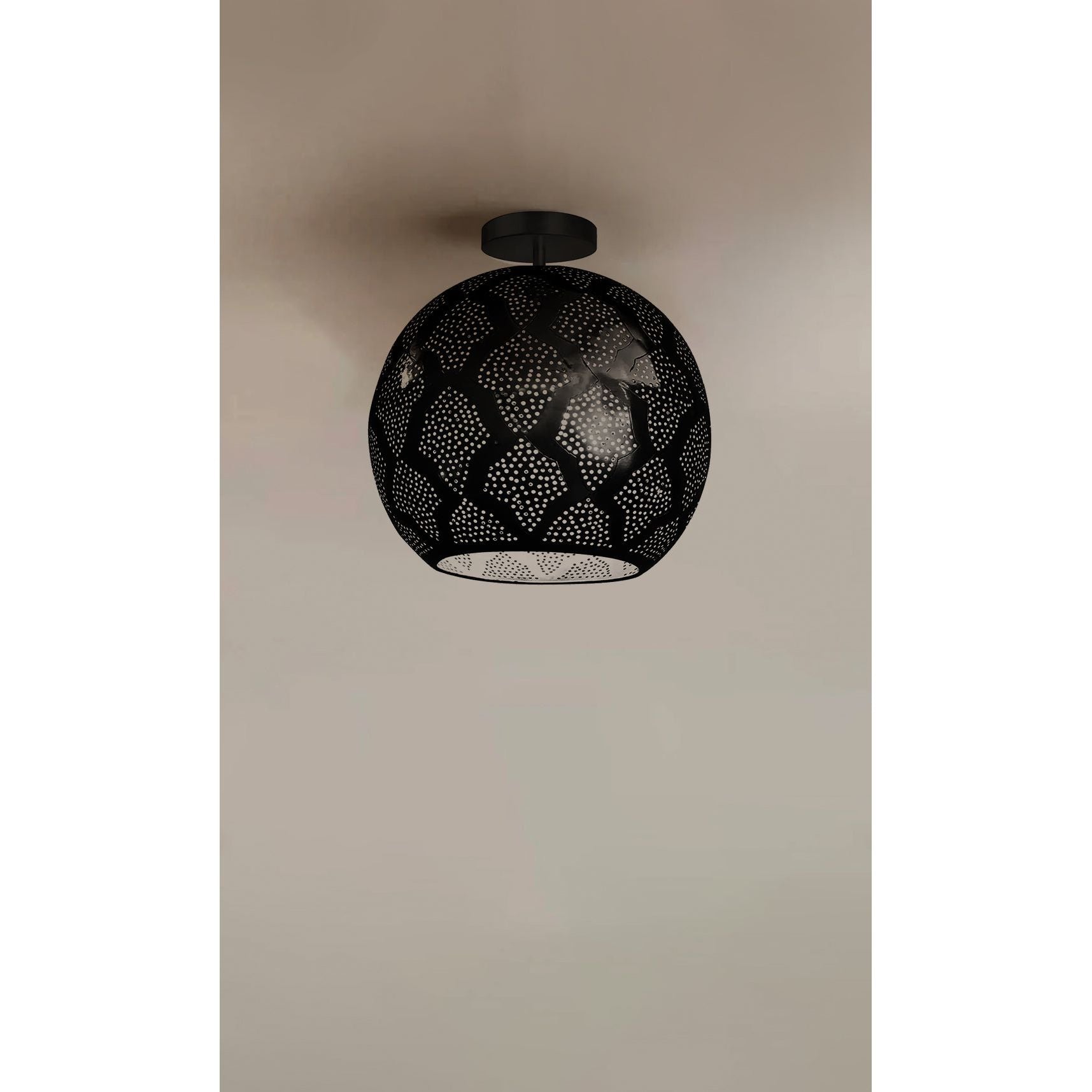 Dounia Home - DH-WARSEMFLU-SM-BRS - WARDA SEMI-FLUSH MOUNT - Polished Brass