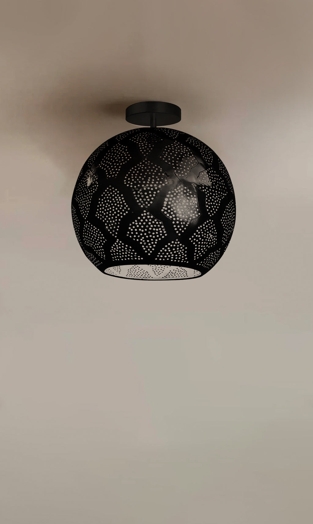 Dounia Home - DH-WARSEMFLU-SM-BRS - WARDA SEMI-FLUSH MOUNT - Polished Brass