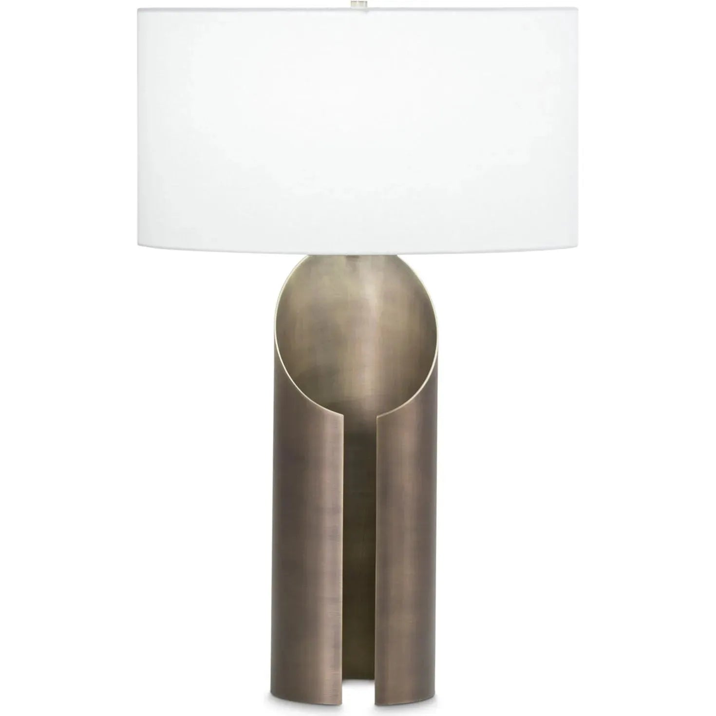 Flow Decor-3882-OWL-Table Lamps-Weaver-Brass