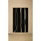 Dounia Home - DH-WIDORGWOO-28-BLK - Widan Organic Wool Rug - Artisan Carpet - Black