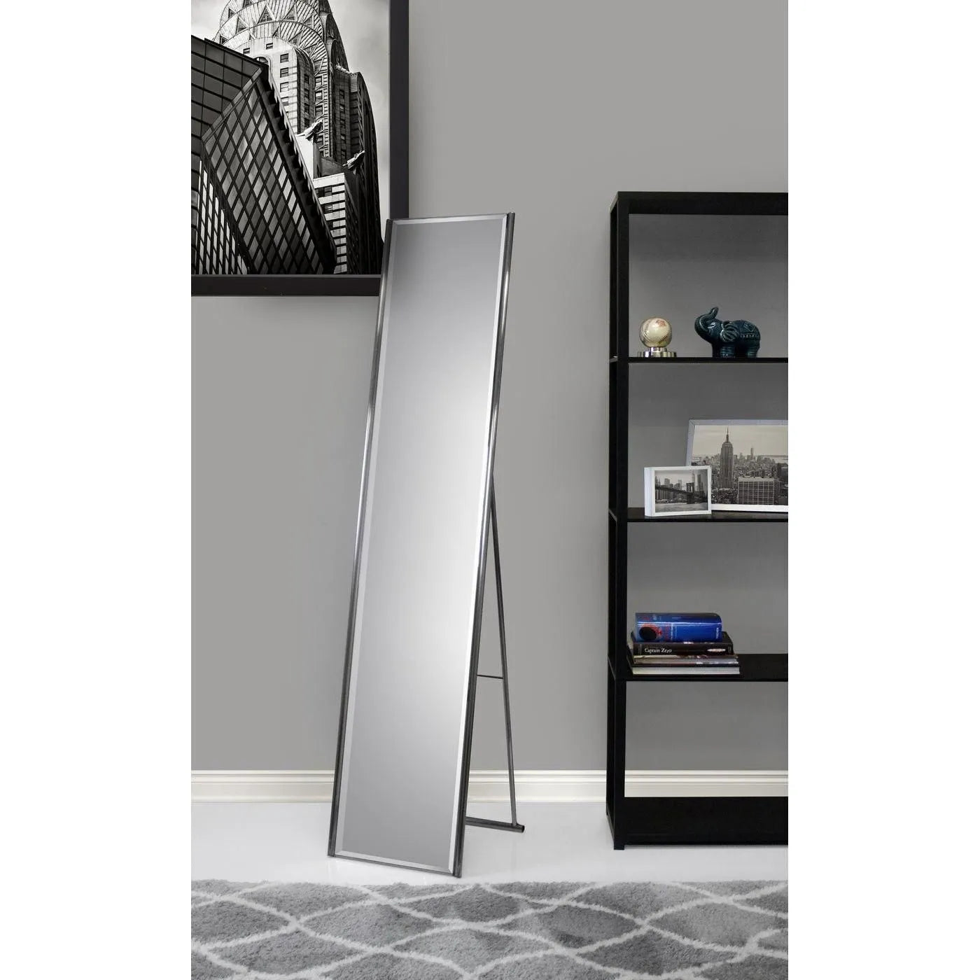 Adesso Home - WK2444-22 - Floor Mirror - Alice - Powder Coated Steel