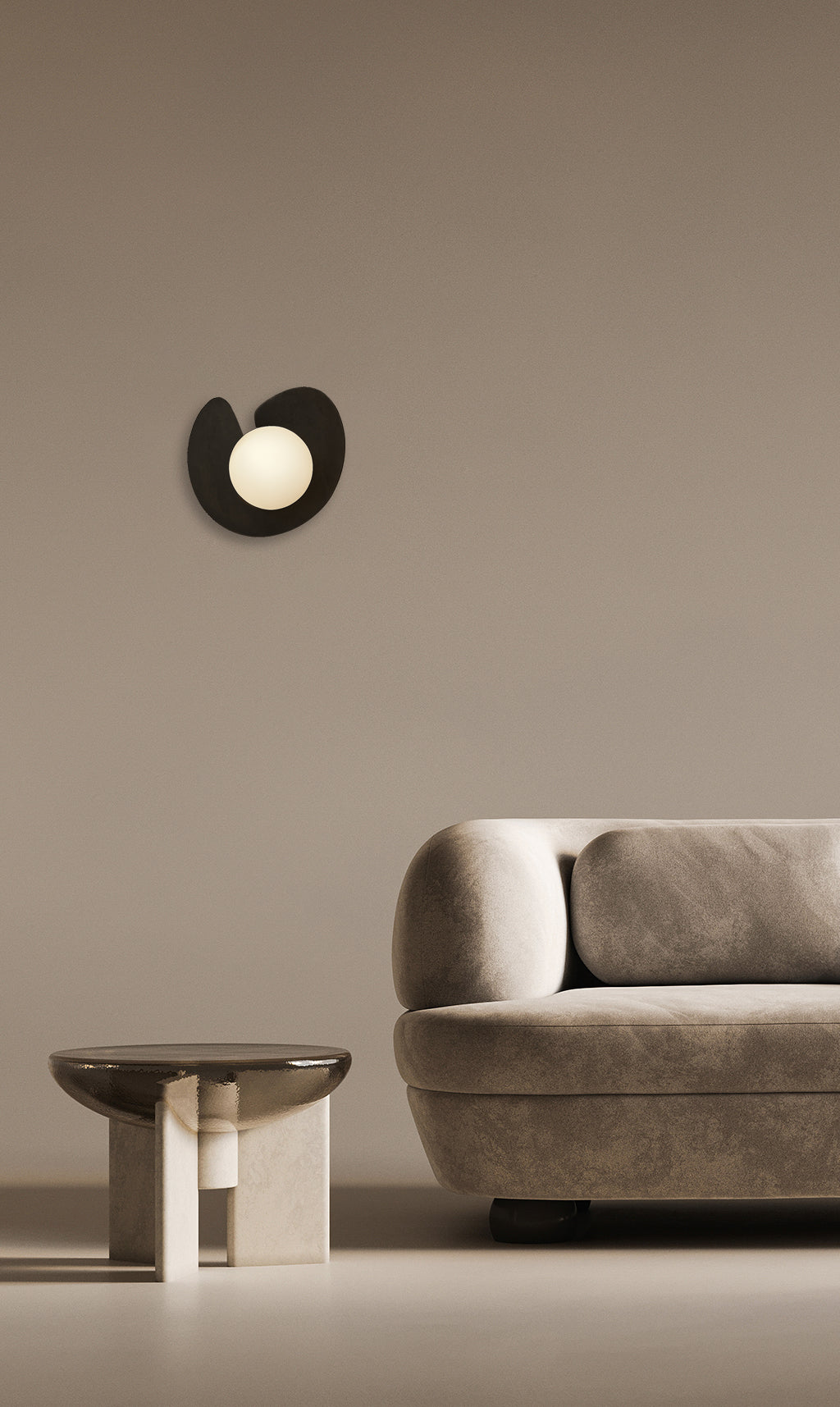 Dounia Home - DH-ZAHWALSCO-SM-BRS - Zahra Wall Sconce - Polished Brass