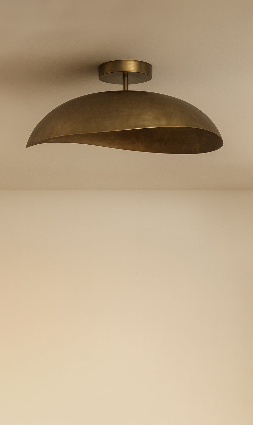 Dounia Home - DH-ZAHSEMFLU-MD-AB - Zahra Semi-Flush - Antique Brass