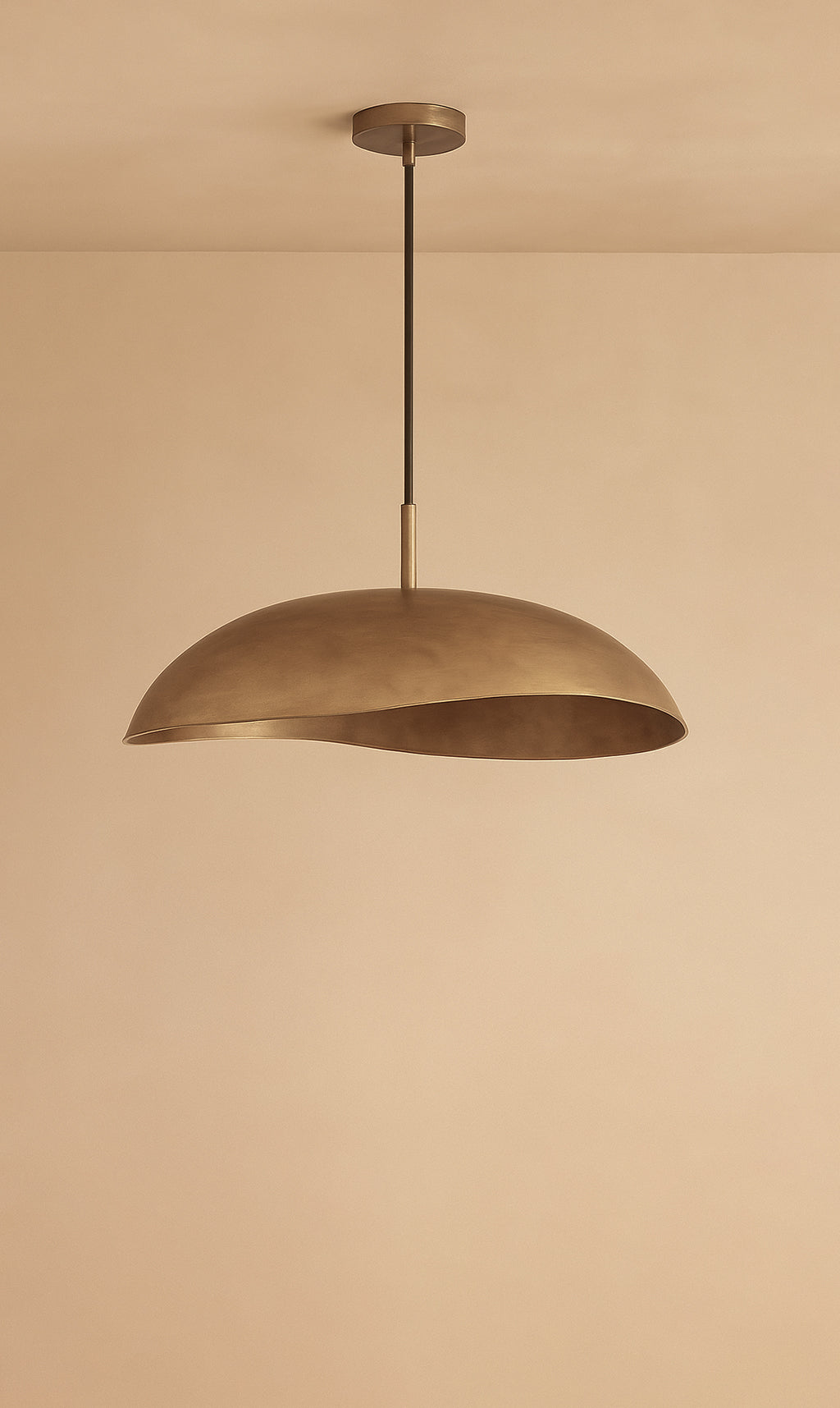 Dounia Home - DH-ZAHPENLIG-SM-AB - Zahra Pendant Light - Antique Brass