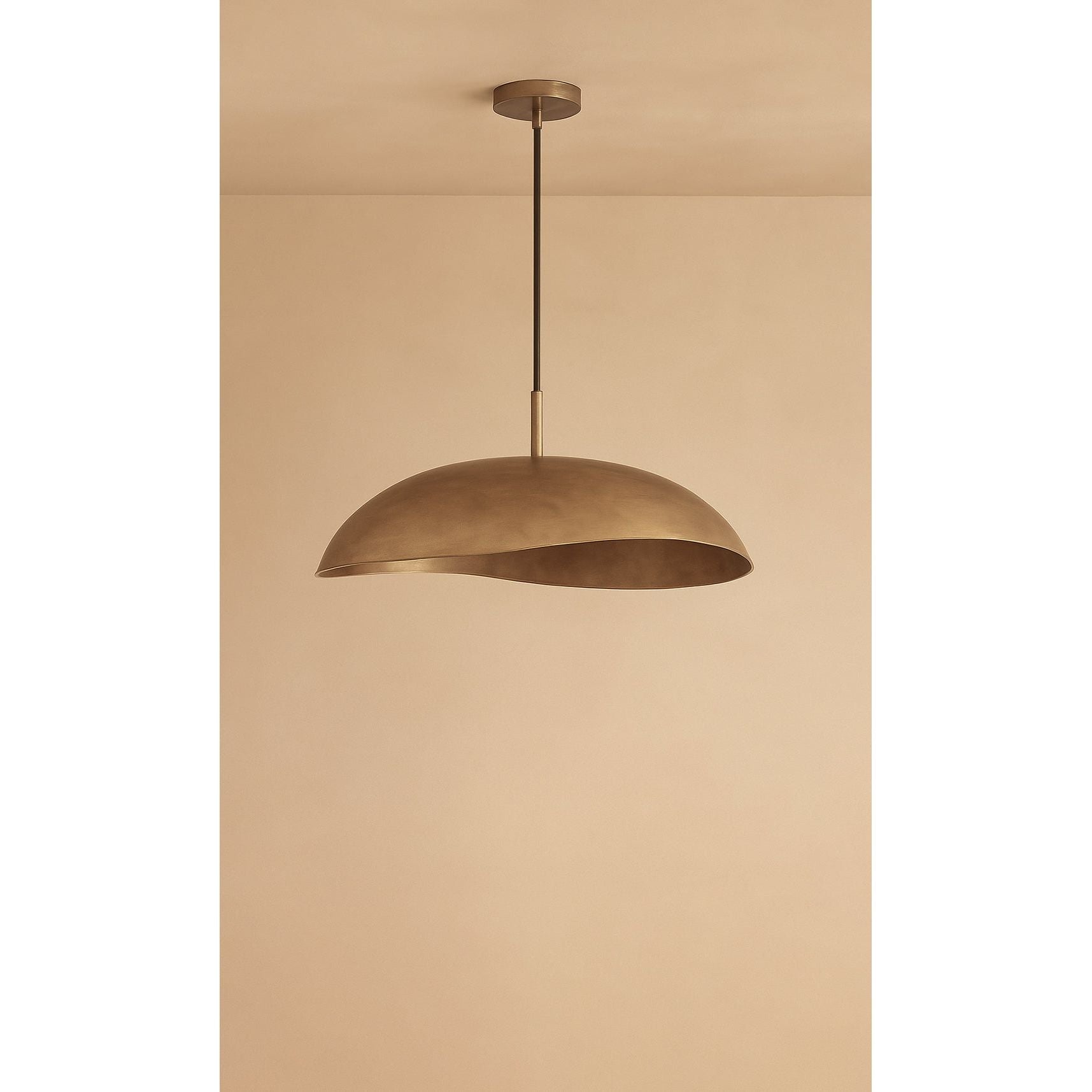Dounia Home - DH-ZAHPENLIG-SM-AB - Zahra Pendant Light - Antique Brass