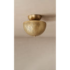 Dounia Home - DH-ZANFLUMOU-SM-AB - Zana Flush Mount Ceiling Light - Antique Brass