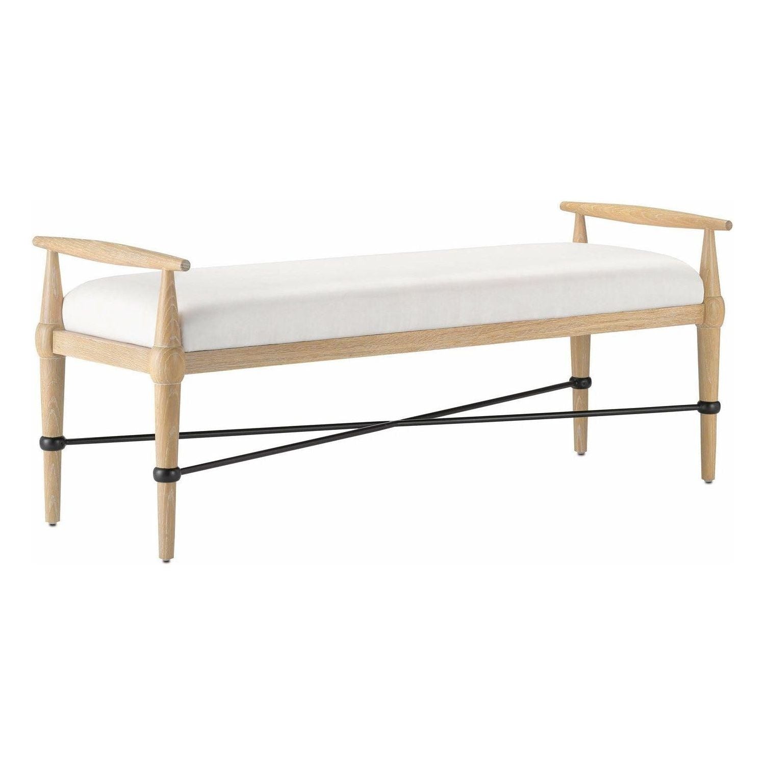 Currey and Company - Perrin Bench - 7000-0351 | Montreal Lighting & Hardware