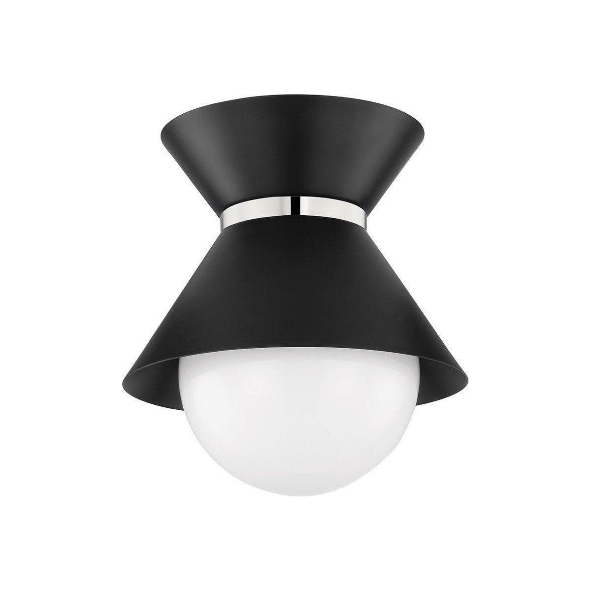 Troy Lighting - Scout Flush Mount - C8610-SBK/PN | Montreal Lighting & Hardware