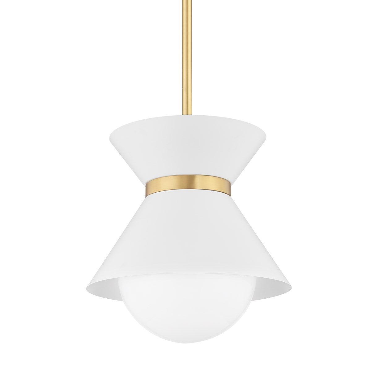 Troy Lighting - Scout Pendant - F8620-SWH/PBR | Montreal Lighting & Hardware