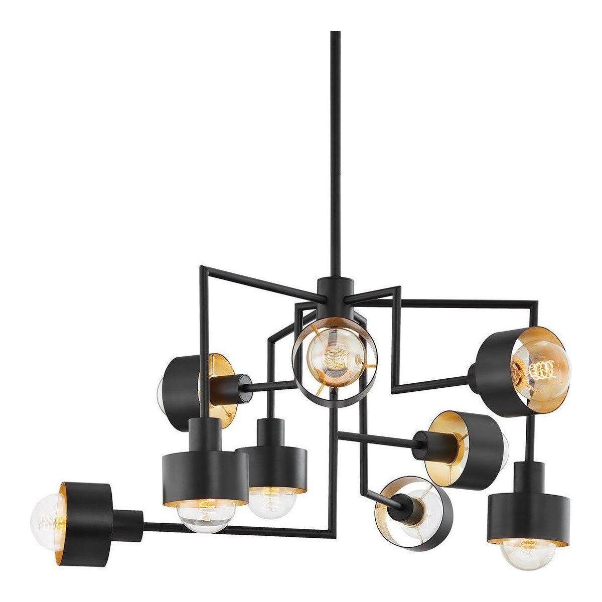 Troy Lighting - North Chandelier - F8737-SBK/GL | Montreal Lighting & Hardware