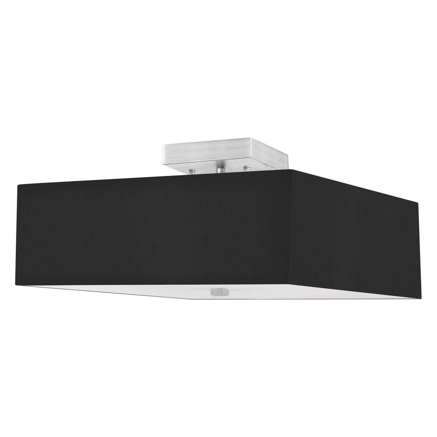 Dainolite - Seren Semi-Flush Mount - SRN-143SF-SC-BK | Montreal Lighting & Hardware