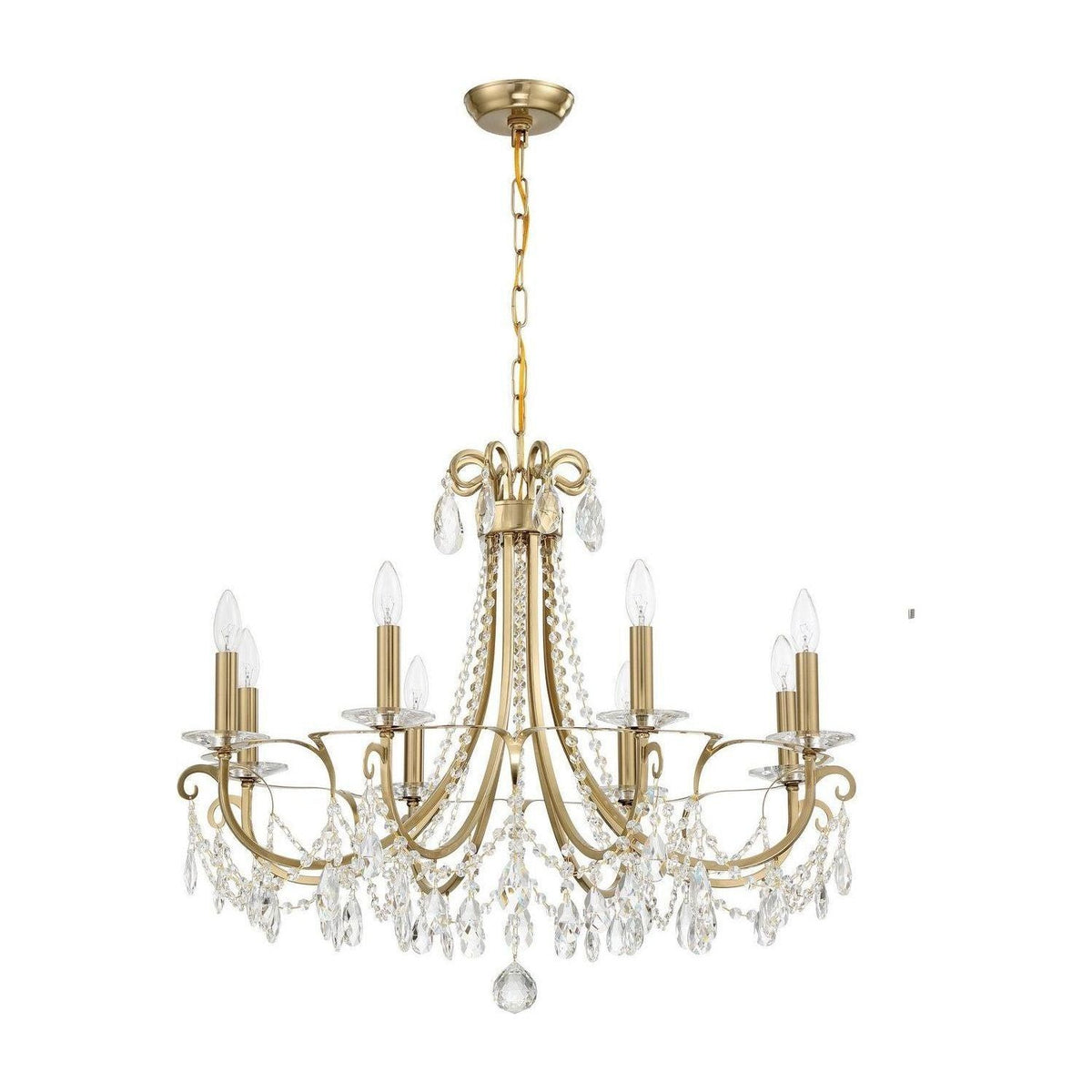 Crystorama - Othello Chandelier - 6828-VG-CL-MWP | Montreal Lighting & Hardware