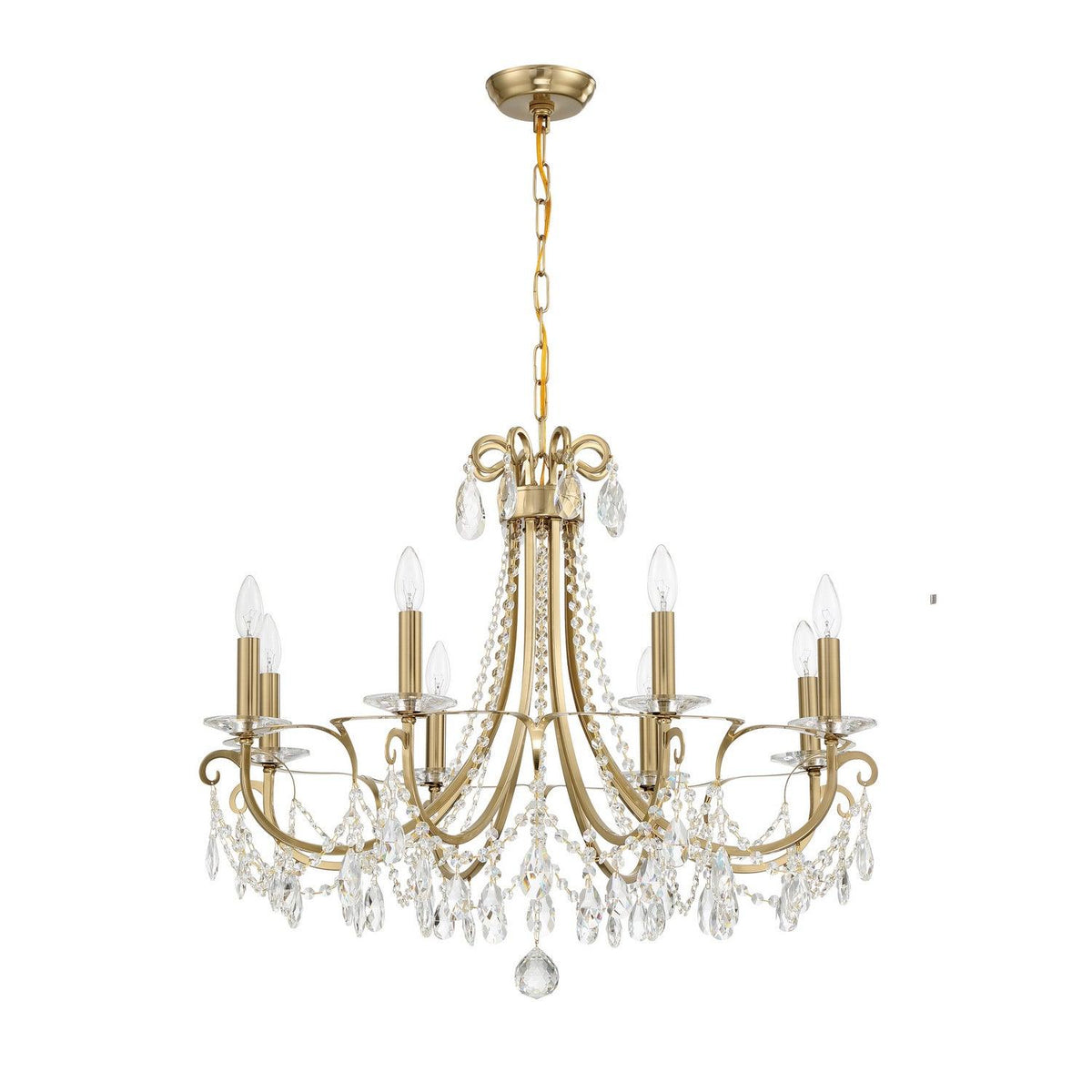 Crystorama - Othello Chandelier - 6828-VG-CL-MWP | Montreal Lighting & Hardware