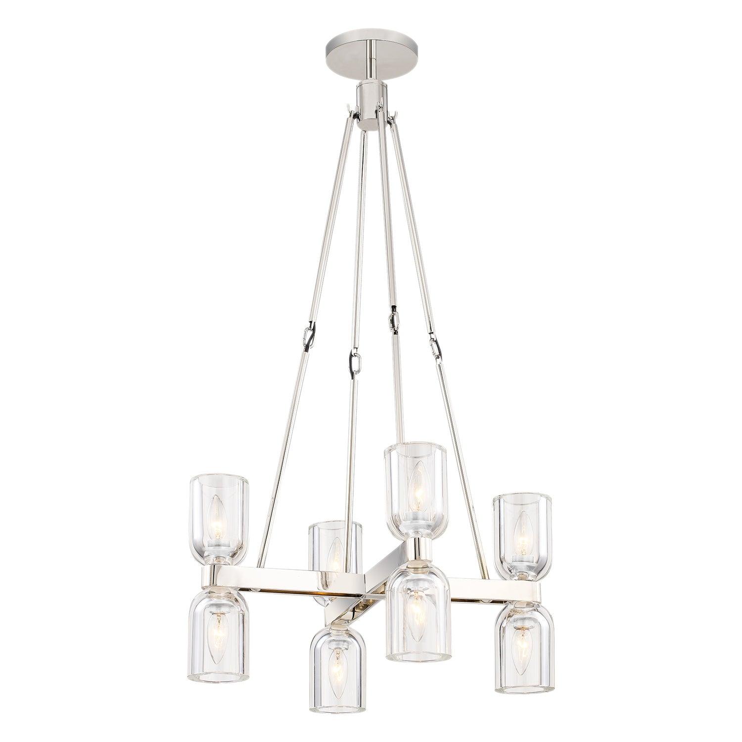 Alora Lighting - Lucian Up/Down Chandelier - CH338822PNCC | Montreal Lighting & Hardware