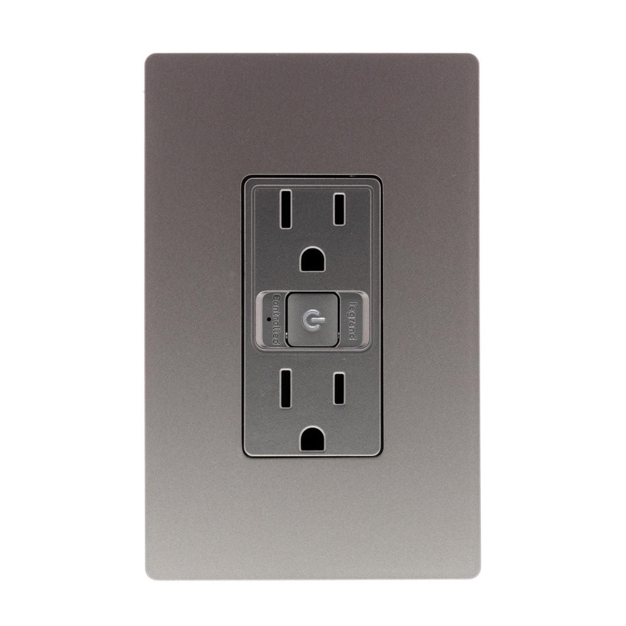 Legrand Radiant - radiant® Smart Outlet, Wi-Fi - WWRR15NICACCV2 | Montreal Lighting & Hardware