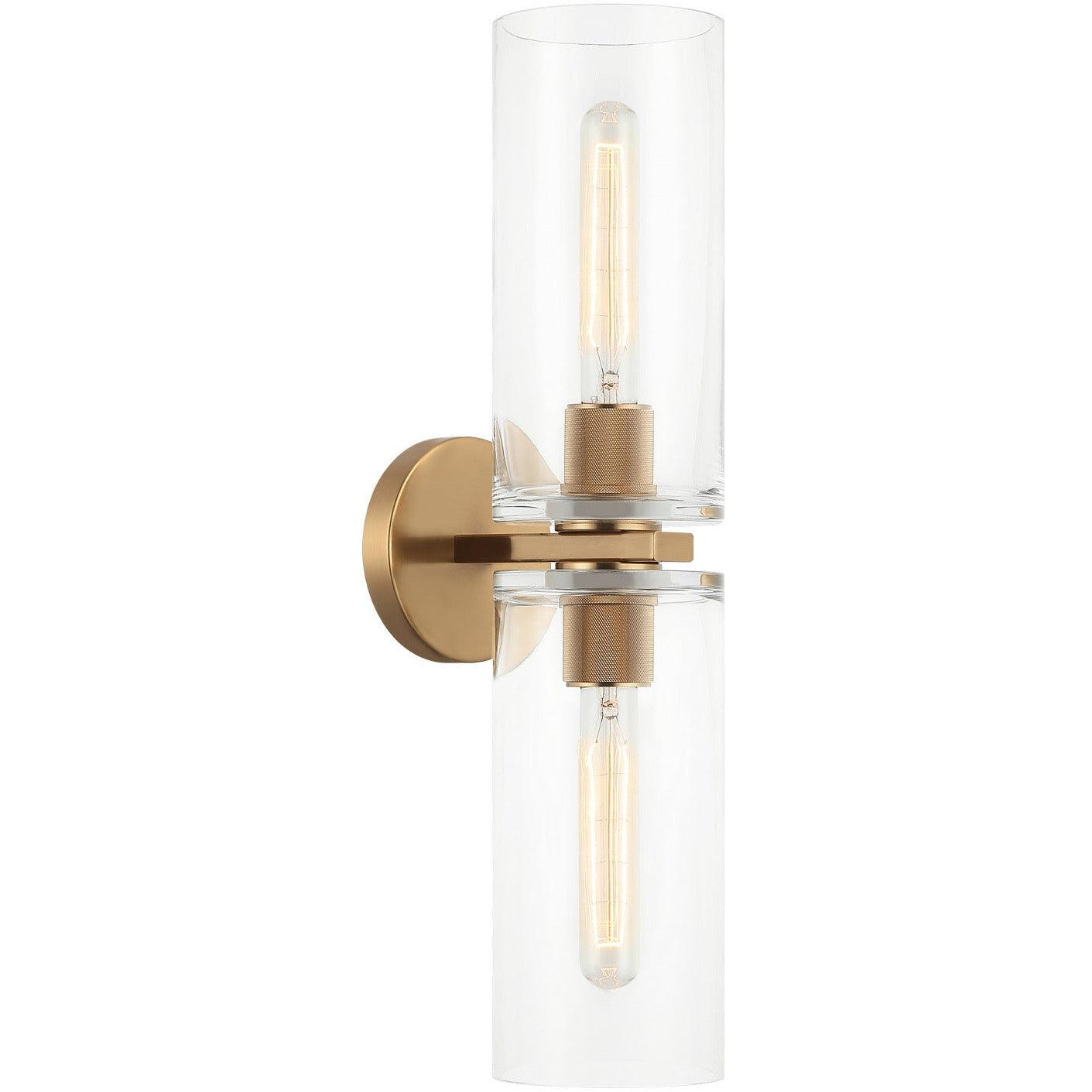Matteo Lighting - Lincoln Double Wall Sconce - W32512AG | Montreal Lighting & Hardware