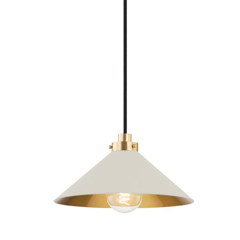 Hudson Valley Lighting - Clivedon Pendant - MDS1401-AGB/OW | Montreal Lighting & Hardware