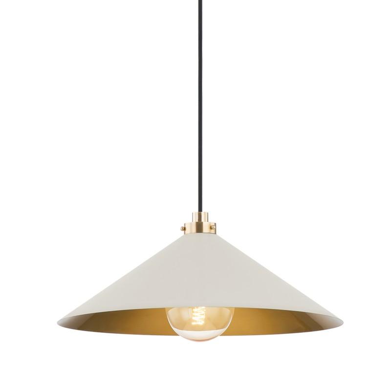 Hudson Valley Lighting - Clivedon Pendant - MDS1402-AGB/OW | Montreal Lighting & Hardware