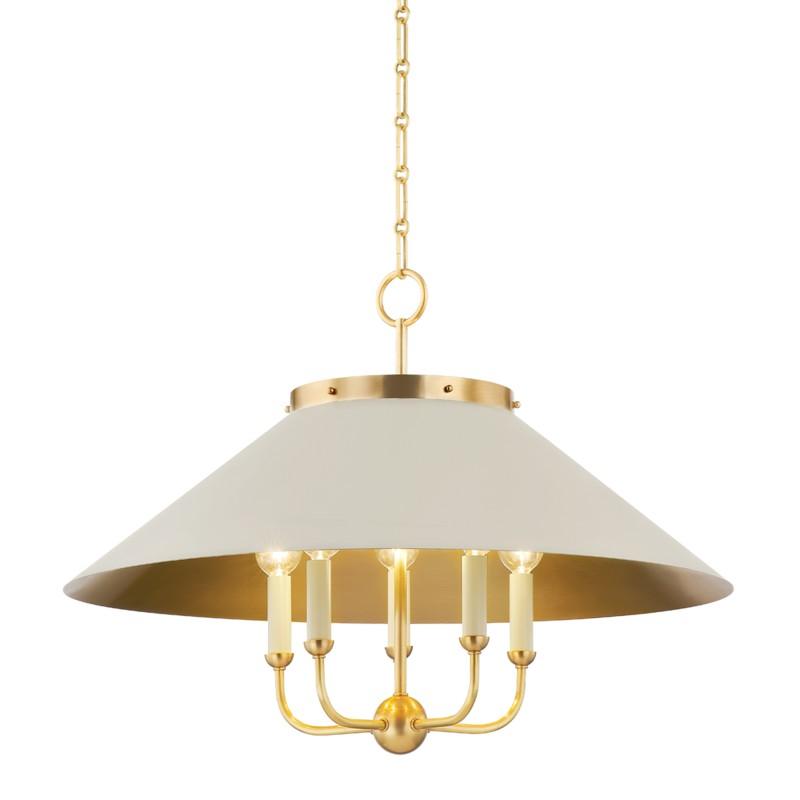 Hudson Valley Lighting - Clivedon Chandelier - MDS1403-AGB/OW | Montreal Lighting & Hardware