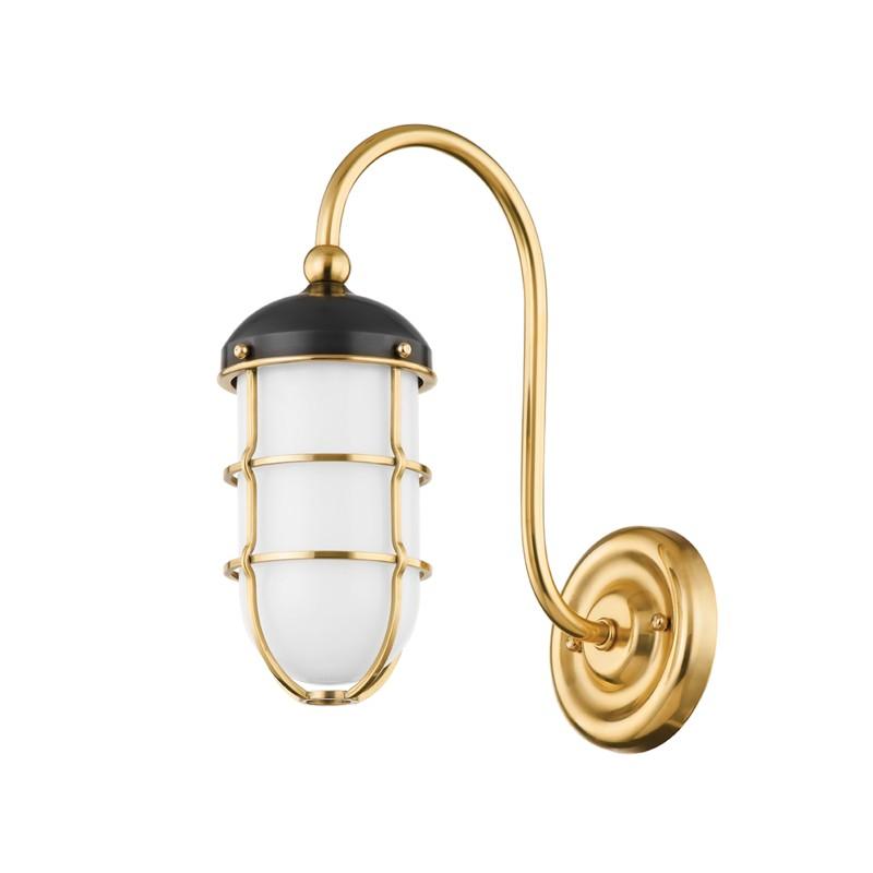 Hudson Valley Lighting - Holkham Wall Sconce - MDS1500-AGB/DB | Montreal Lighting & Hardware