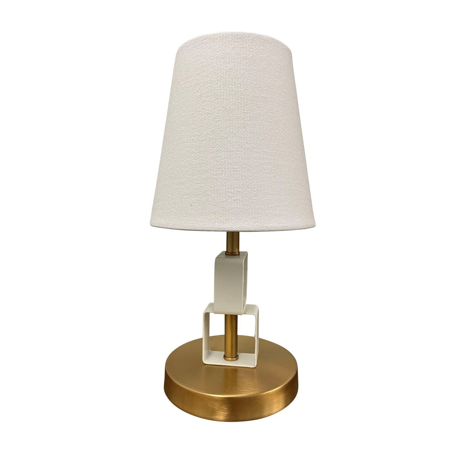 House of Troy - B208-WB/WT - One Light Accent Lamp - Bryson - Weathered Brass/White
