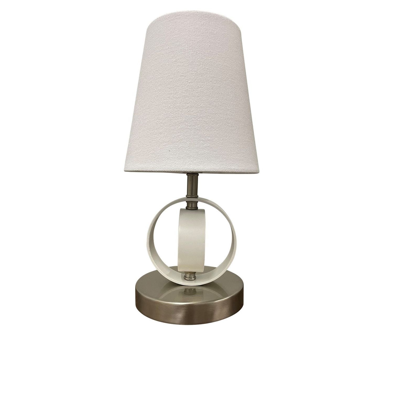 House of Troy - B209-SN/WT - One Light Accent Lamp - Bryson - Satin Nickel/White