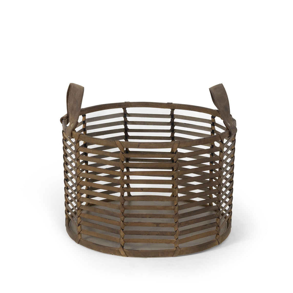 Regina Andrew - Finn Leather Basket - 20-1517 | Montreal Lighting & Hardware