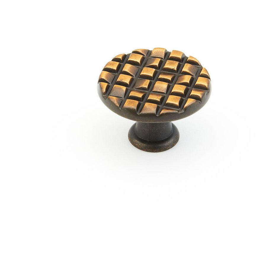 Schaub - Mosaic Small Round Knob - 2370-FAB | Montreal Lighting & Hardware