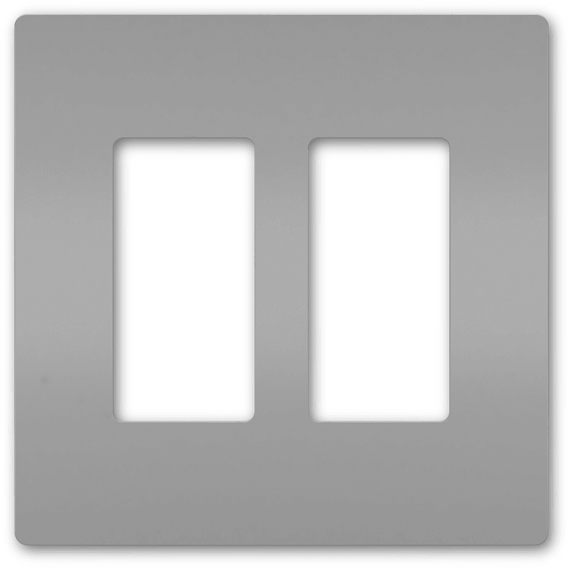 Legrand Radiant - radiant® Two-Gang Screwless Wall Plate - RWP262GRY | Montreal Lighting & Hardware
