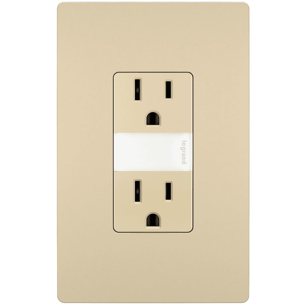 Legrand Radiant - radiant® 15A Tamper Resistant Outlet with Night Light - NTL885TRICC6 | Montreal Lighting & Hardware