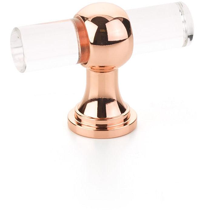 Schaub - Lumiere Transitional Adjustable Clear Acrylic T-Knob - 411-PRG | Montreal Lighting & Hardware