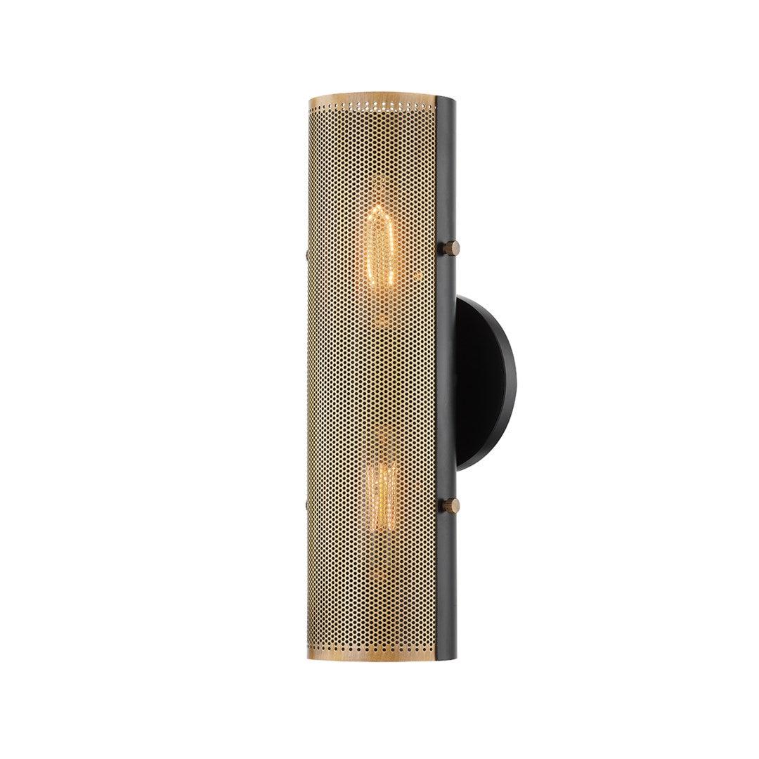 Troy Lighting - Mikka Wall Sconce - B5613-PBR/SBK | Montreal Lighting & Hardware