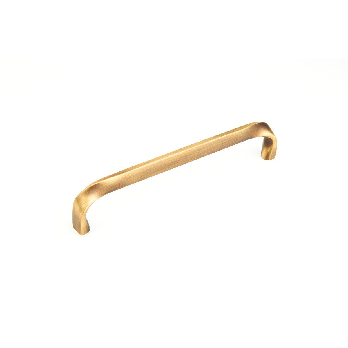Schaub - Italian Contemporary Twisted Appliance Pull - 513A-LTBZ | Montreal Lighting & Hardware