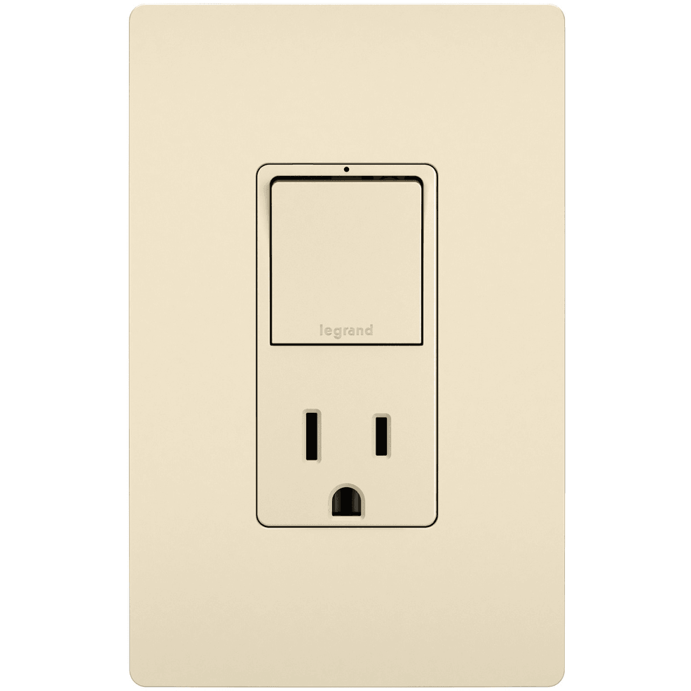 Legrand Radiant - radiant® Single Pole/3-Way Switch with 15A Tamper-Resistant Outlet - RCD38TRLA | Montreal Lighting & Hardware