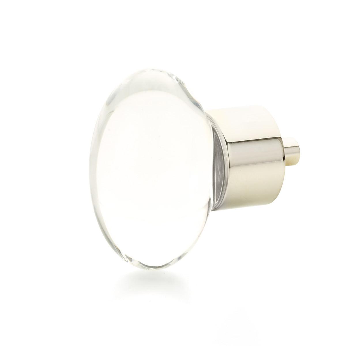 Schaub - City Lights Oval Glass Knob - 60-PN | Montreal Lighting & Hardware