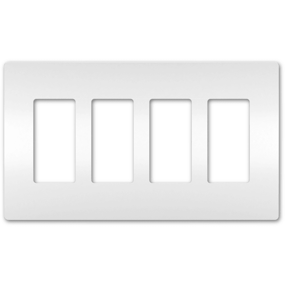 Legrand Radiant - radiant® Four-Gang Screwless Wall Plate - RWP264W | Montreal Lighting & Hardware