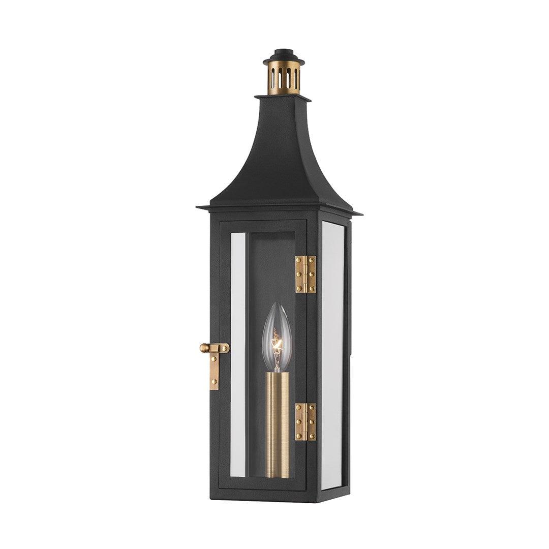 Troy Lighting - Wes Exterior Wall Sconce - B7819-PBR/TBK | Montreal Lighting & Hardware