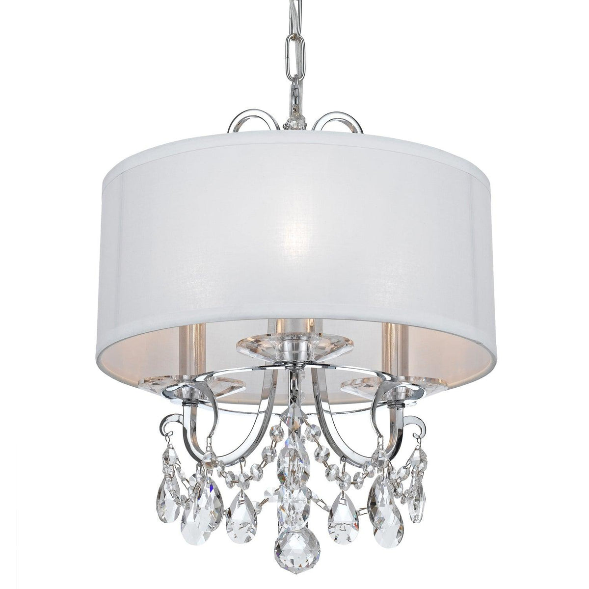 Crystorama - Othello Drum Shade Mini Chandelier - 6623-CH-CL-MWP | Montreal Lighting & Hardware