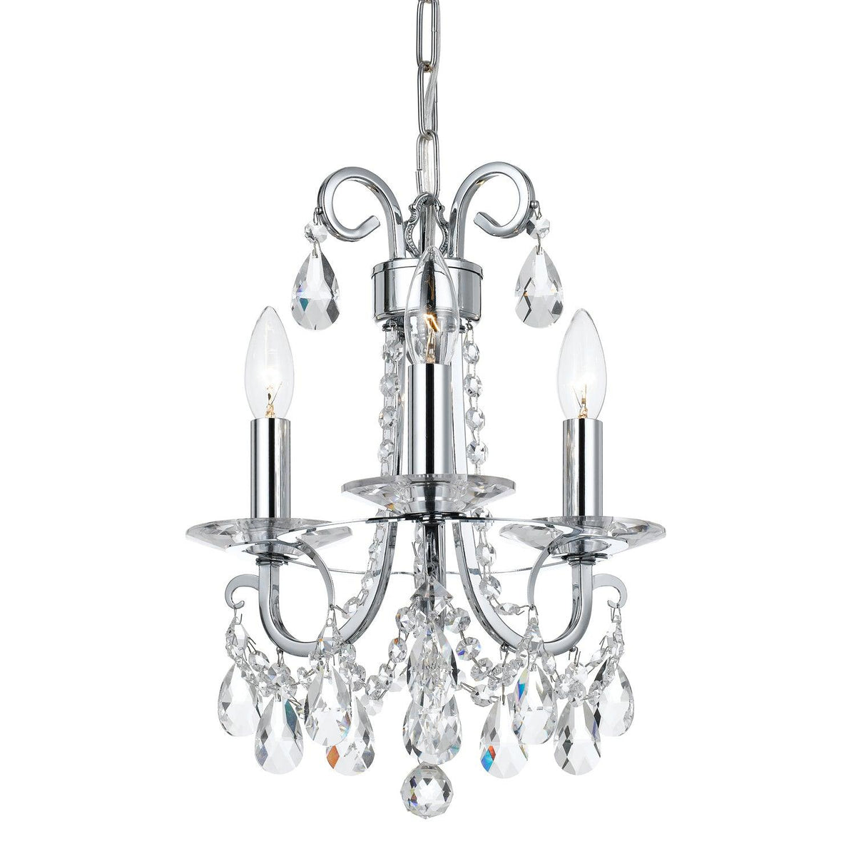 Crystorama - Othello Mini Chandelier - 6823-CH-CL-MWP | Montreal Lighting & Hardware