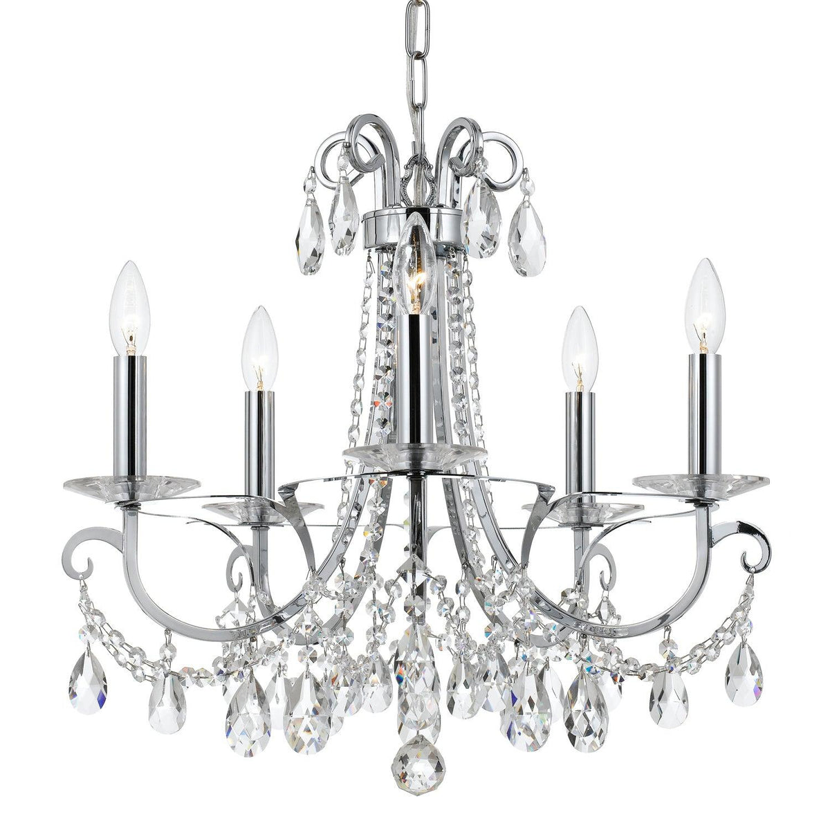 Crystorama - Othello Chandelier - 6825-CH-CL-MWP | Montreal Lighting & Hardware