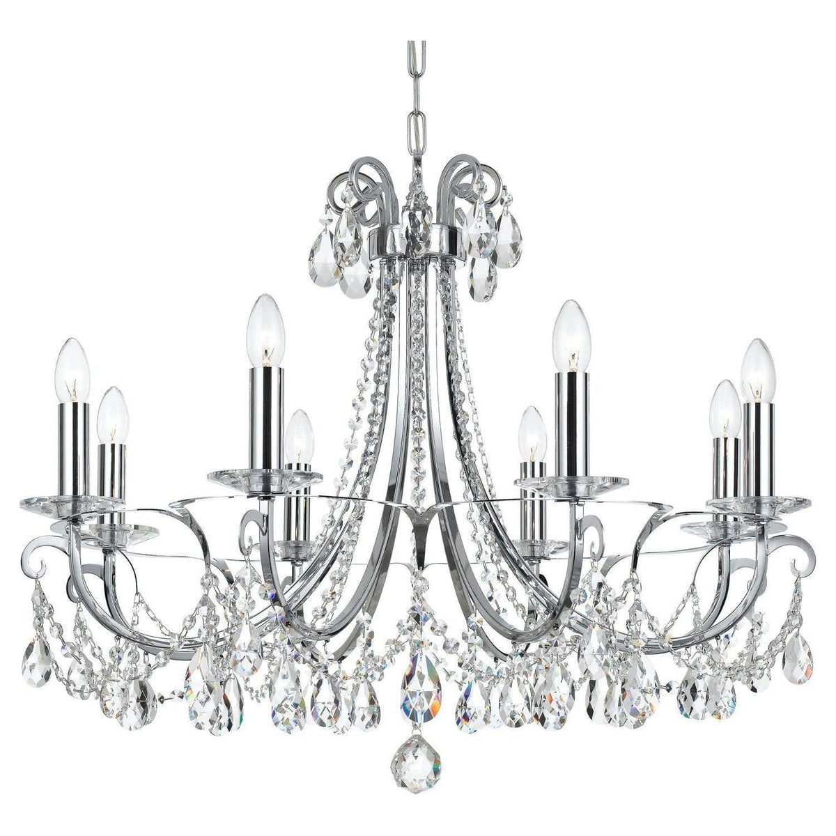 Crystorama - Othello Chandelier - 6828-CH-CL-MWP | Montreal Lighting & Hardware